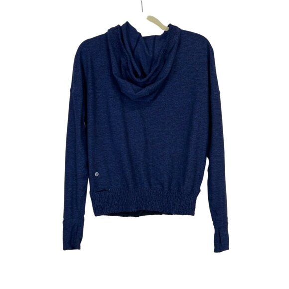 Lululemon Size 4 Lead The Pack Hoodie Top Heathered Stony Grape / Black - Picture 6 of 9